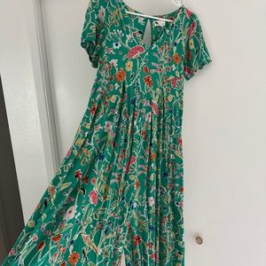 Anthropologie Bright Floral Jumpsuit / Coverup